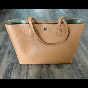Exquisite Tory Burch Brody Tote Bark Leather
